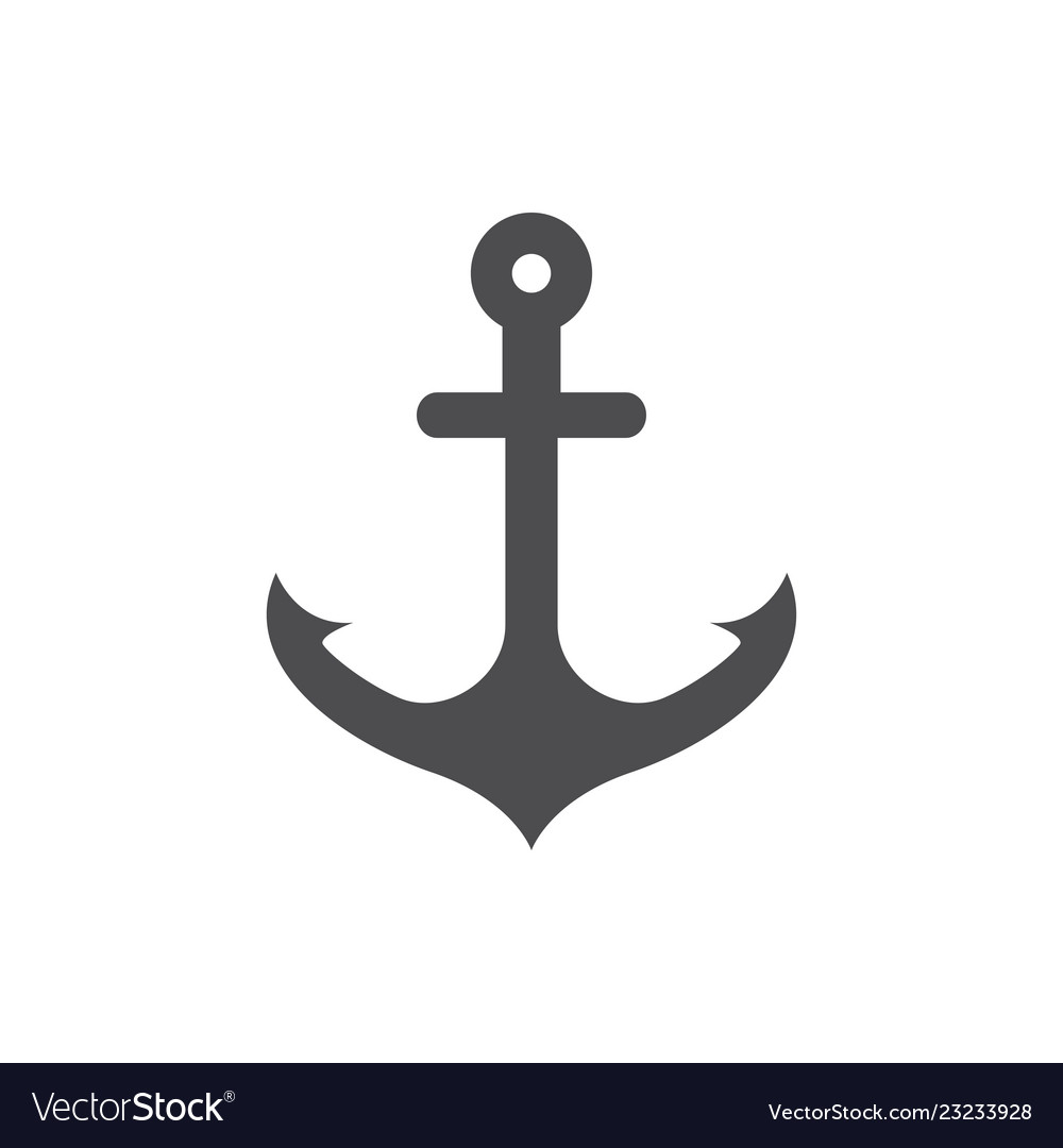 Anchor graphic design template Royalty Free Vector Image