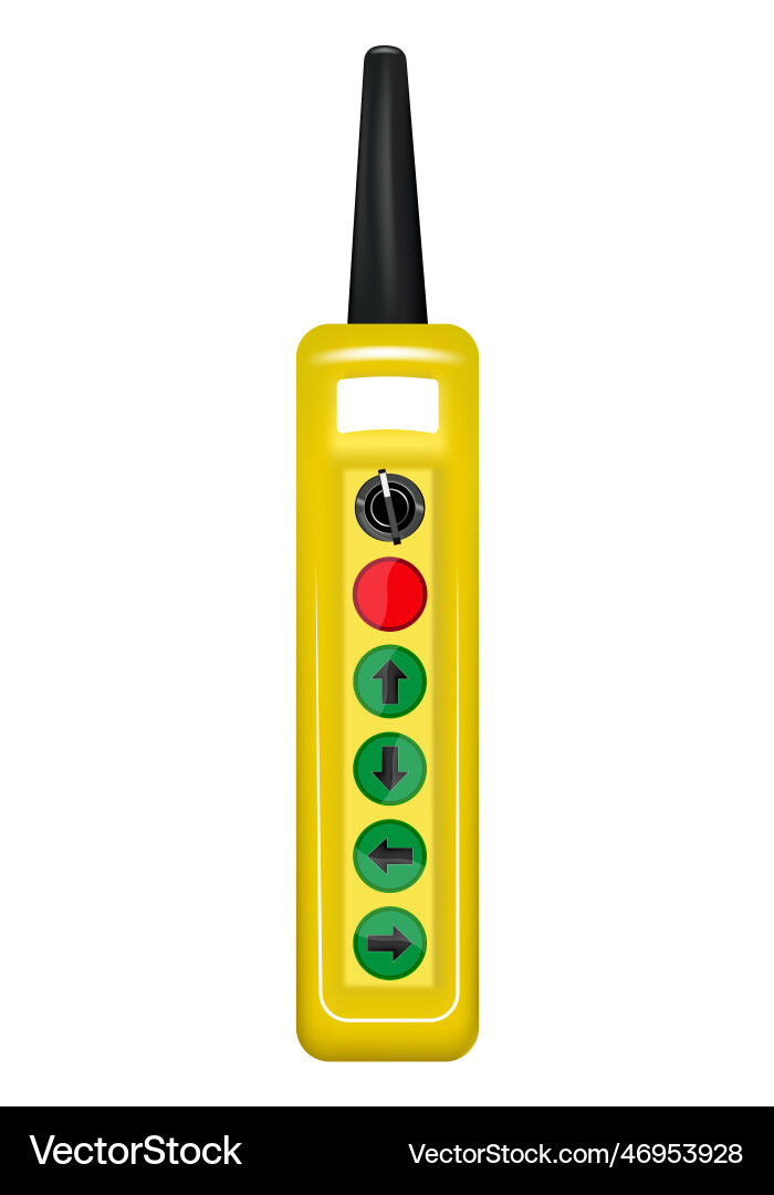 Crane control panel Royalty Free Vector Image - VectorStock