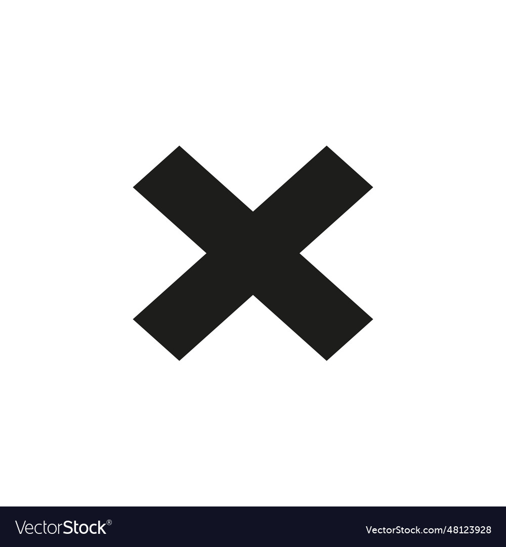 Cross icon Royalty Free Vector Image - VectorStock