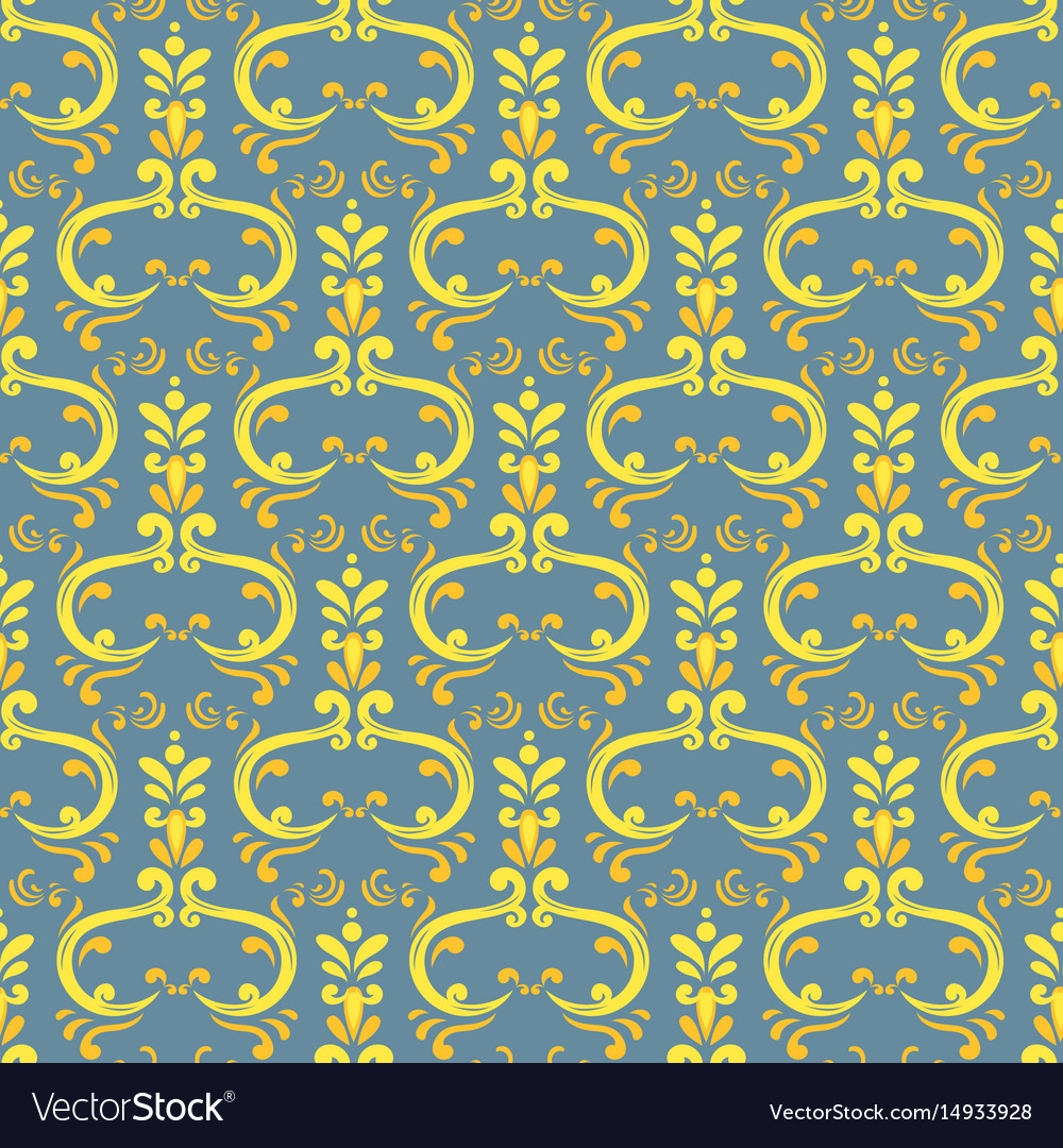 Damask Vintage nahtlose Muster Hintergrund