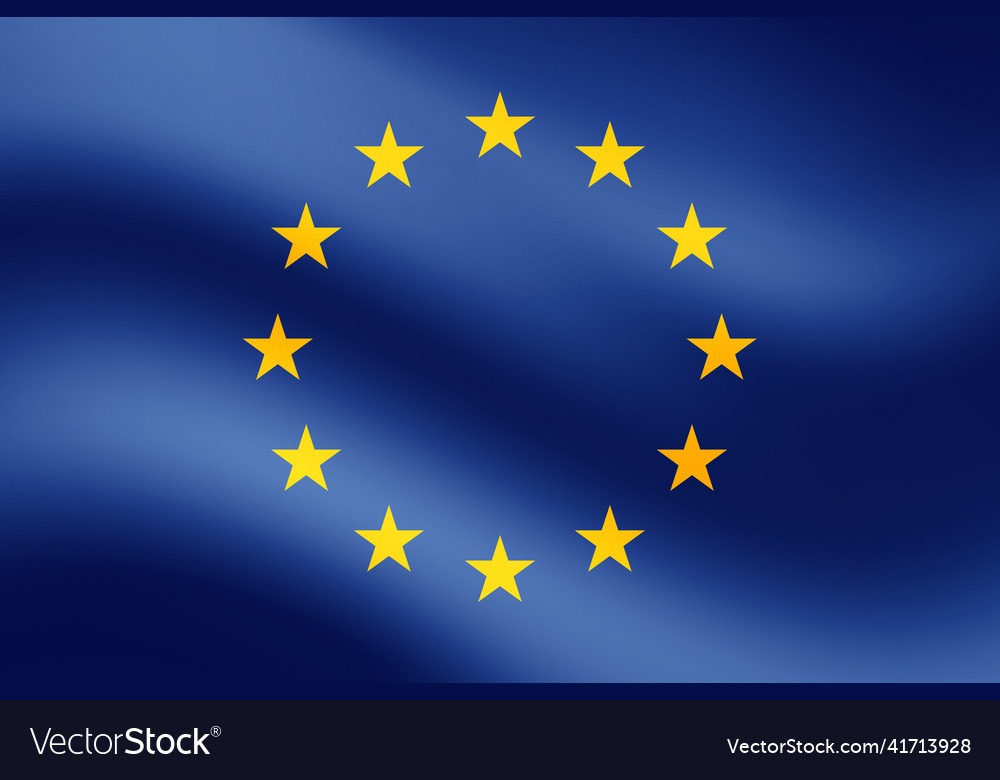 European union flag eu flag Royalty Free Vector Image