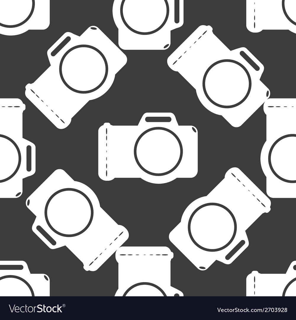 Photo camera web icon flat design seamless gray