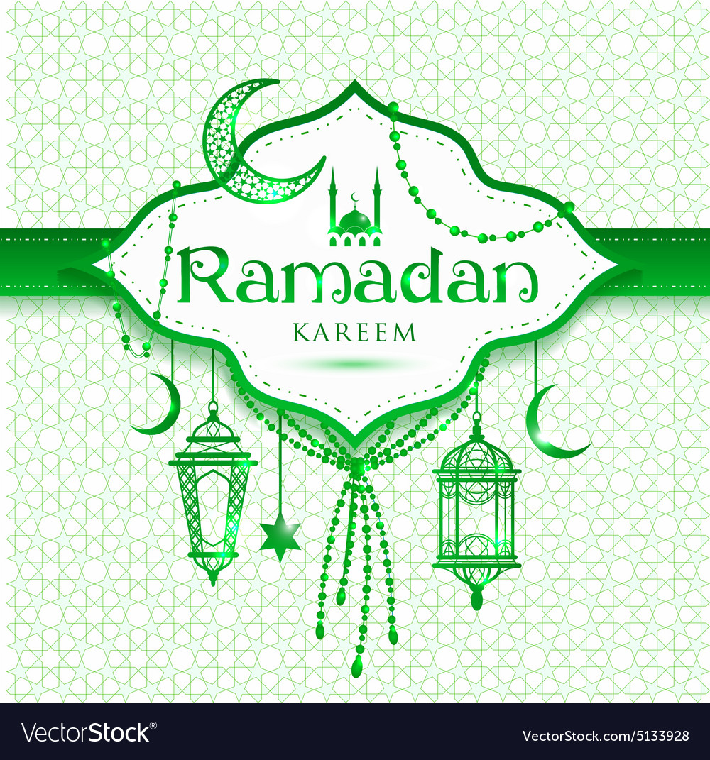 Ramadan kareem abstract green background