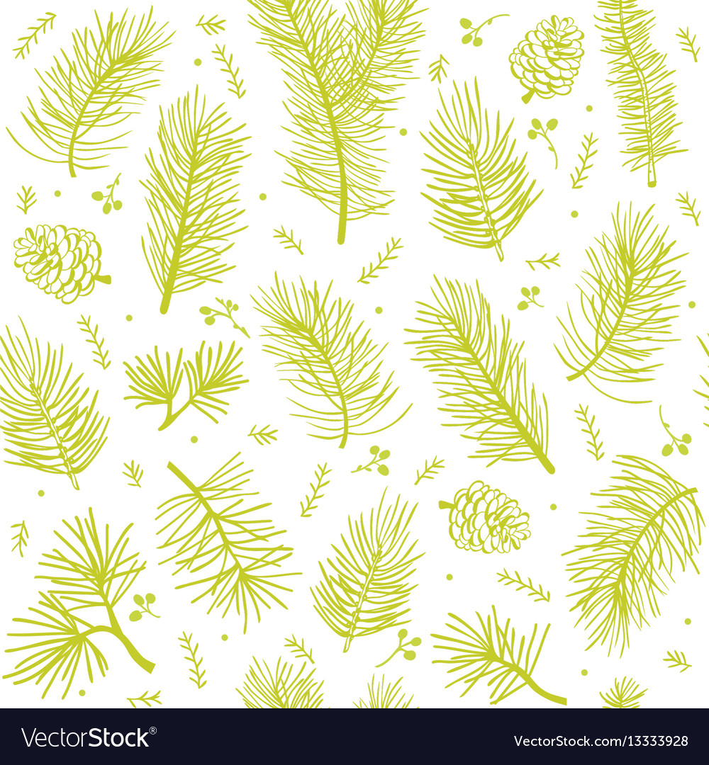 Seamless background tree Royalty Free Vector Image