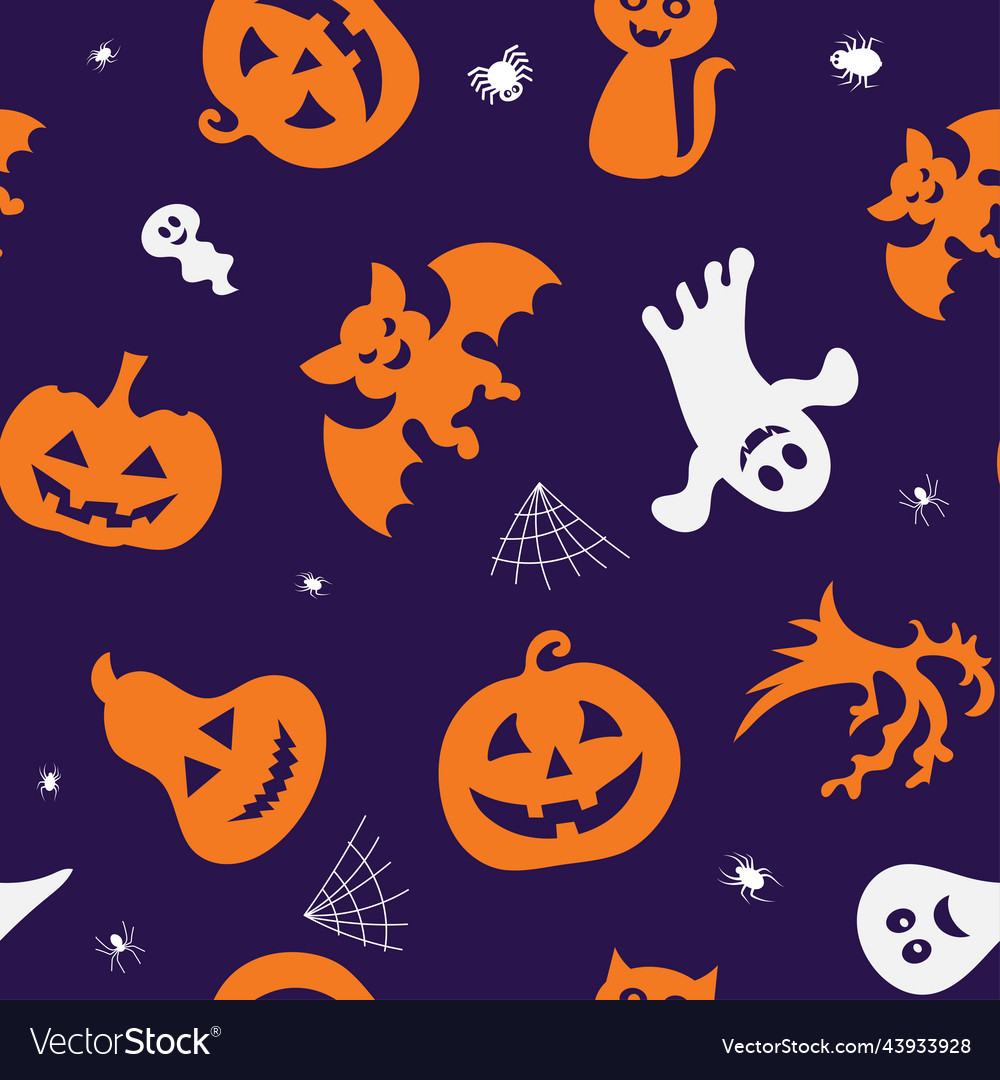 Seamless pattern for halloween design halloween Vector Image