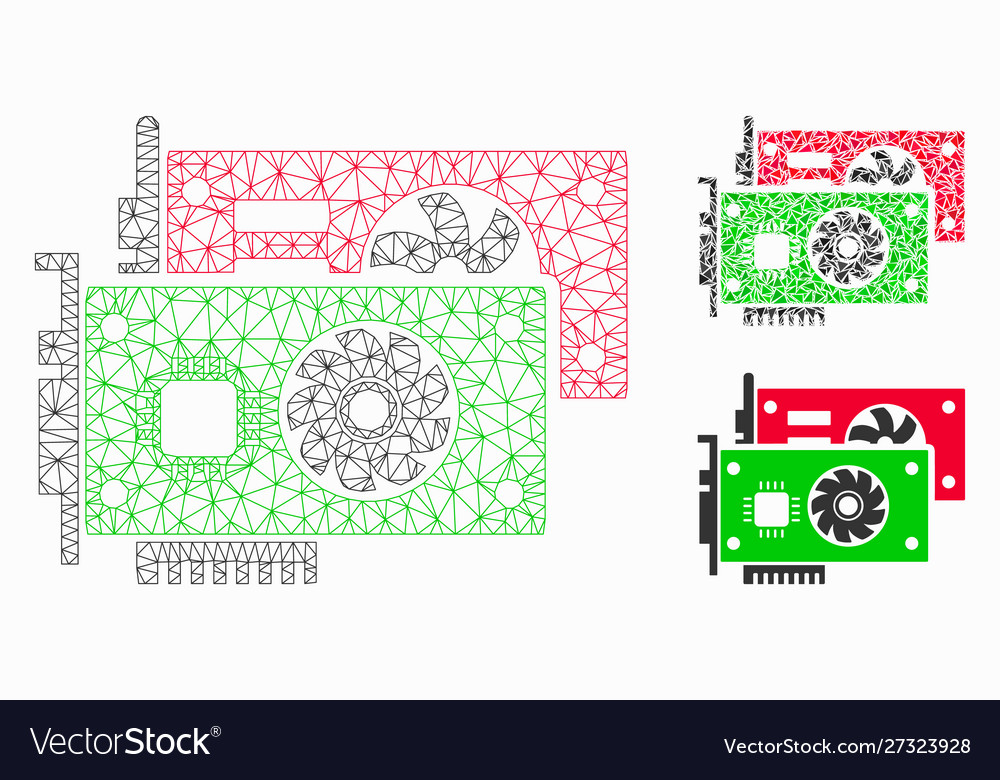 Video graphic cards mesh carcass model