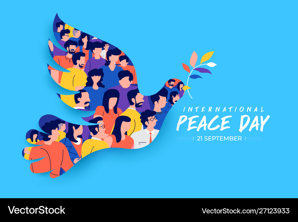 21 Sep International Peace Day Royalty Free Vector Image