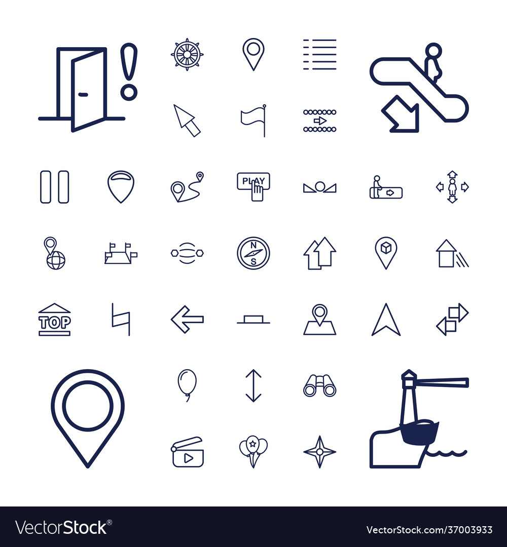 37 navigation icons