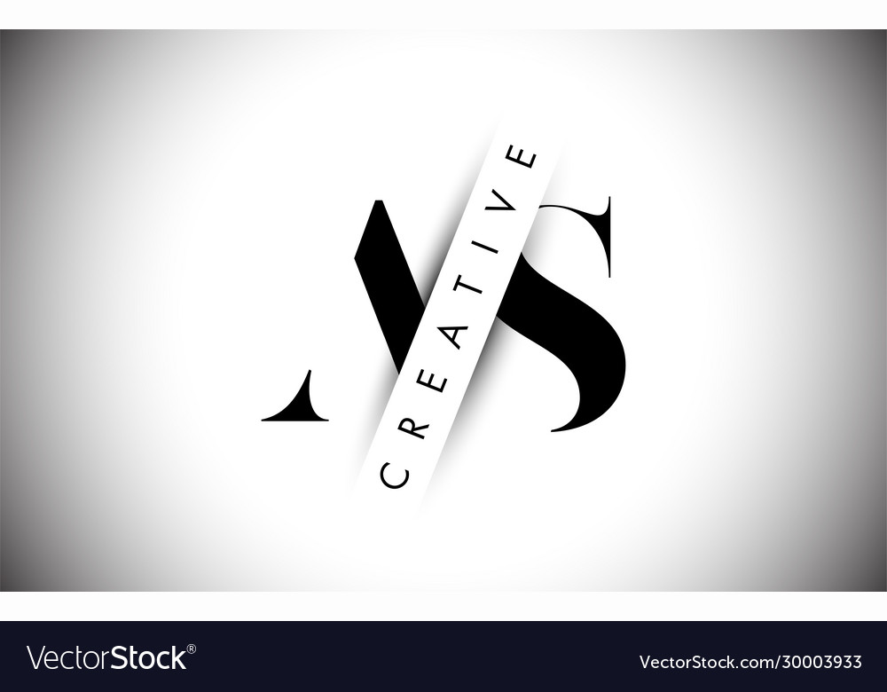 As a s letter logo with creative shadow cut