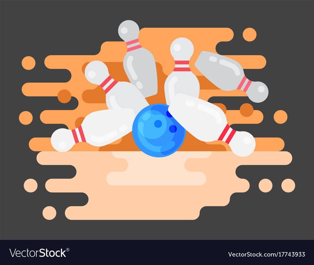 bowling emblem design template