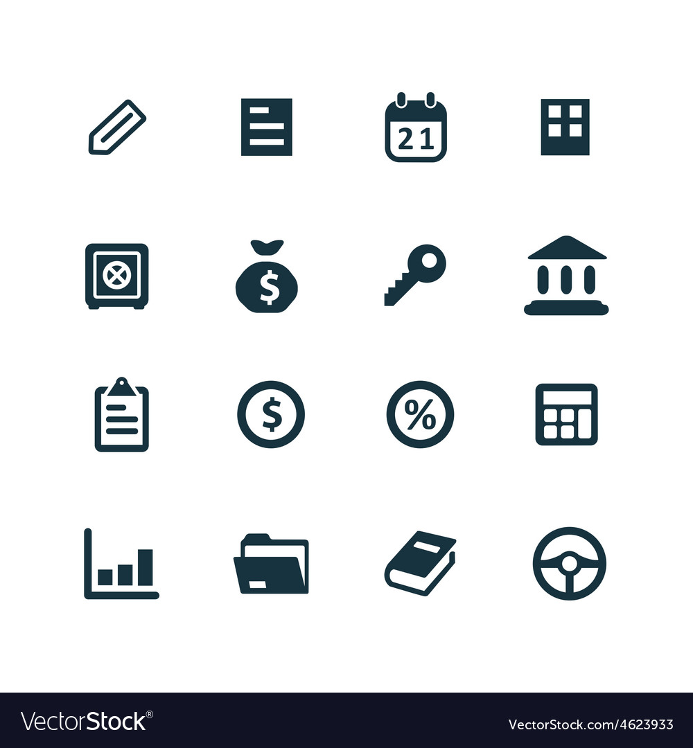 Business icons set