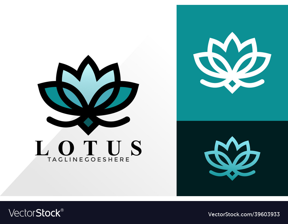 Flower lotus medical logo design creative logos