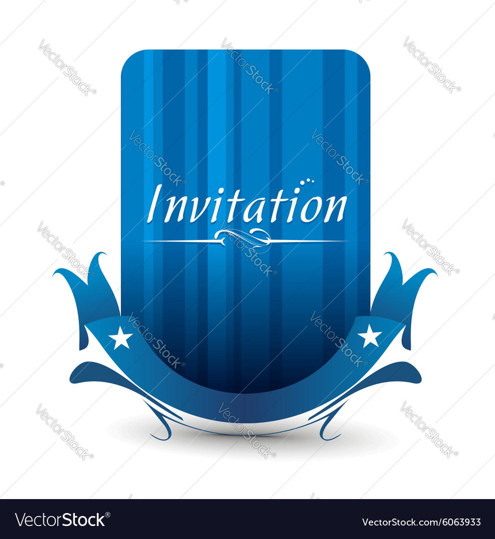 Invitation card Royalty Free Vector Image - VectorStock