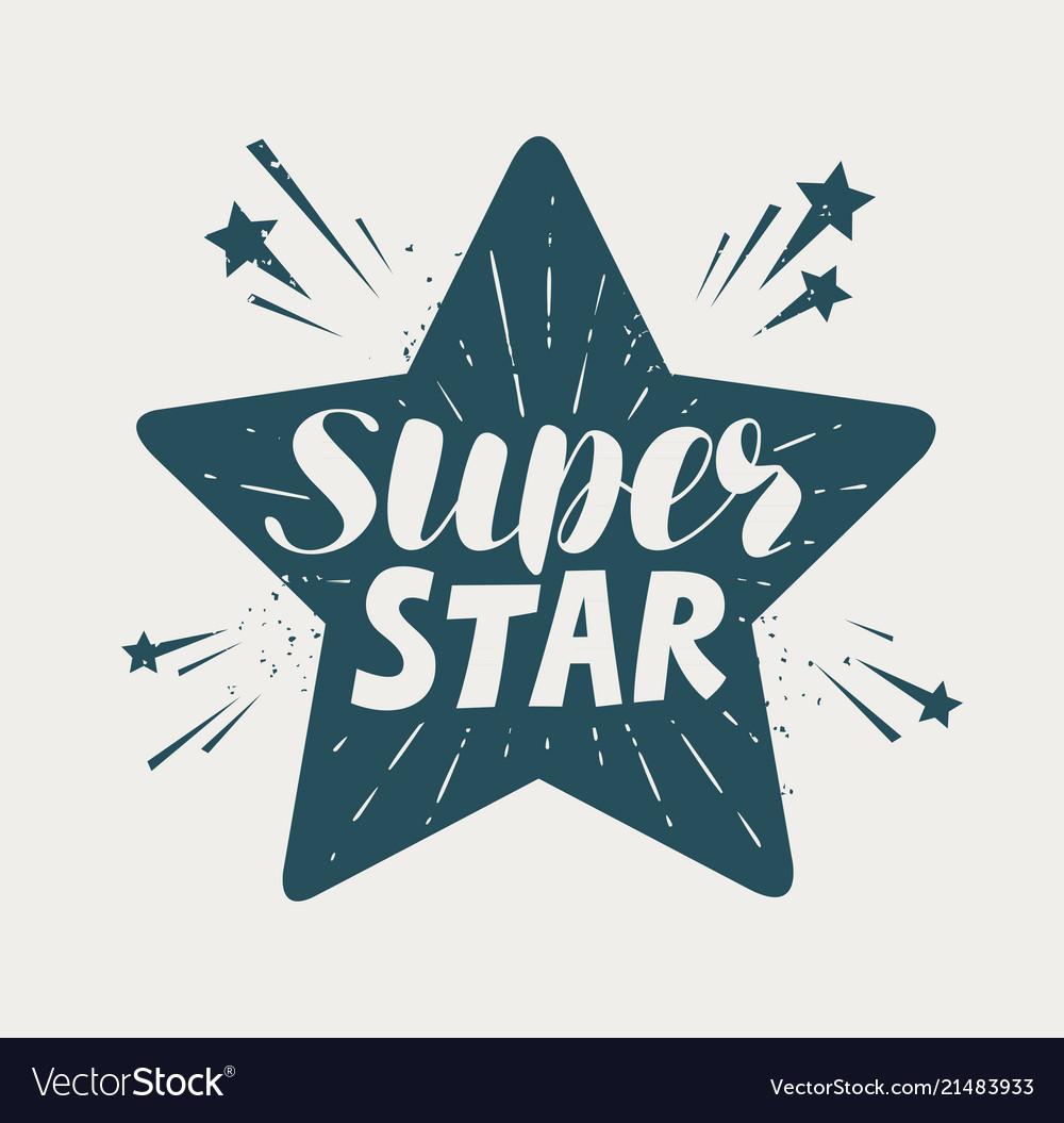 Super star logo Royalty Free Vector Image - VectorStock