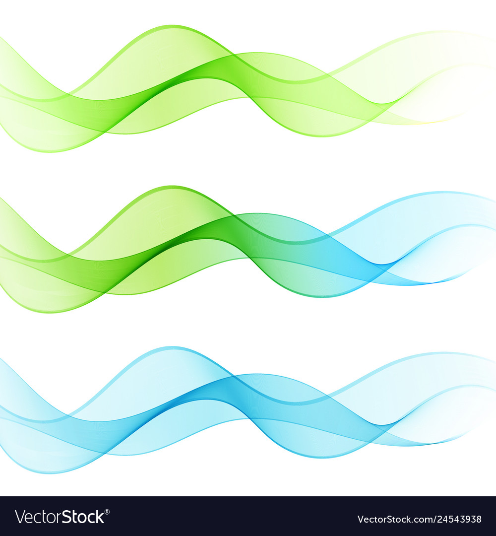 Abstract smooth color wave set curve flow