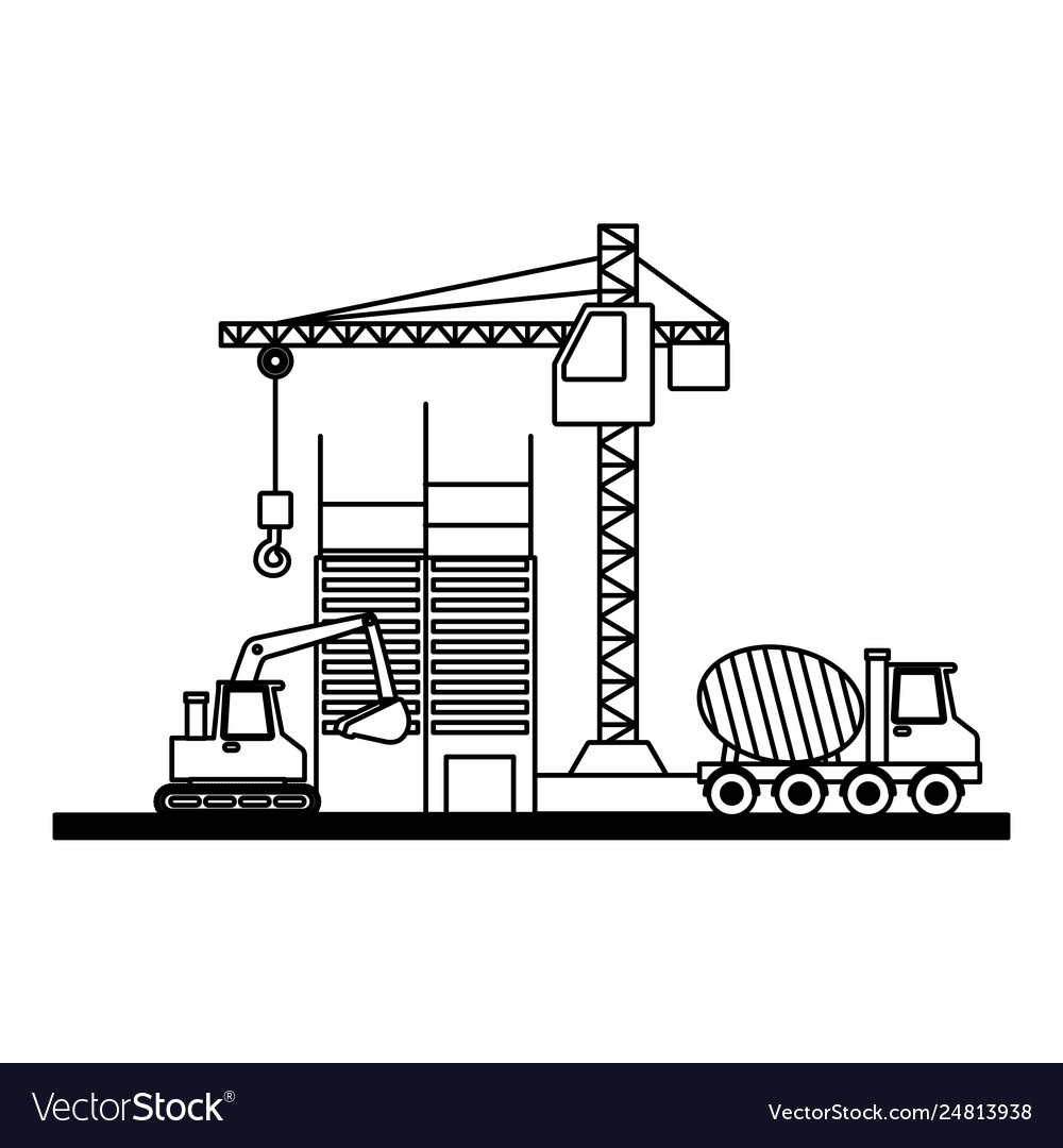 Building construction tools Royalty Free Vector Image