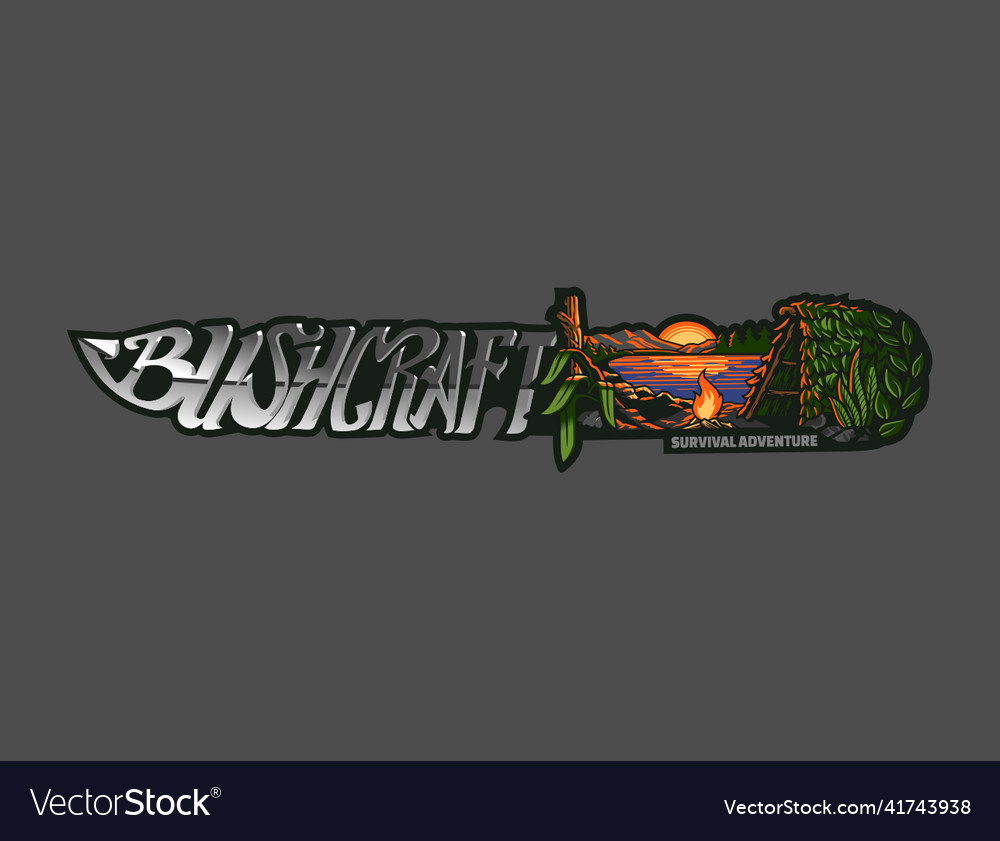 Bushcraft Royalty Free Vector Image Vectorstock 2805