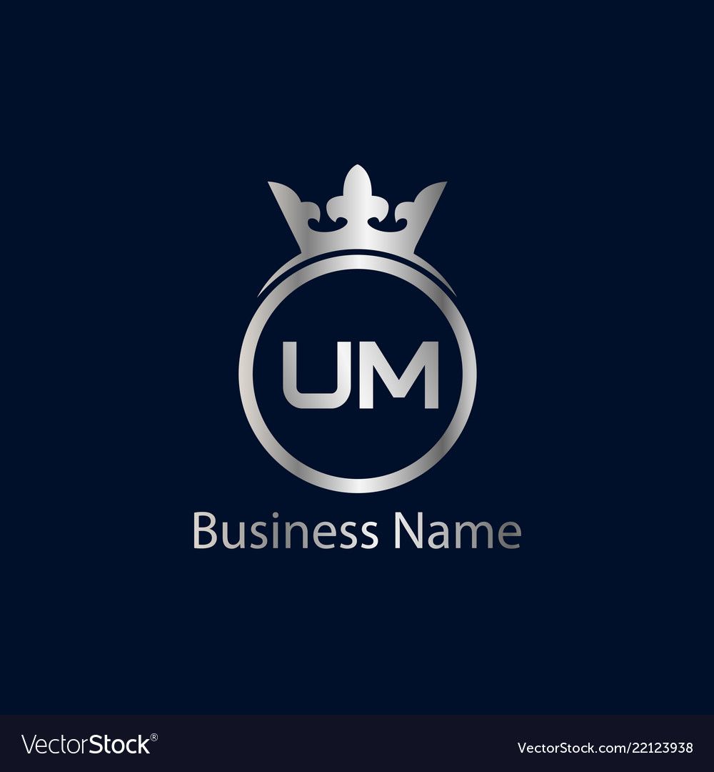 Initial letter um logo template design