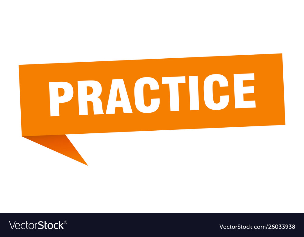 Practice Royalty Free Vector Image - VectorStock