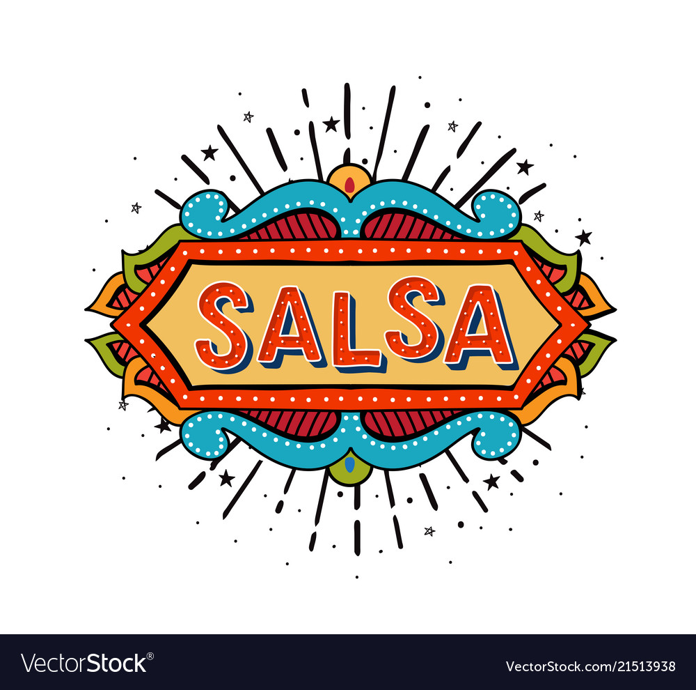 Salsa party logotype