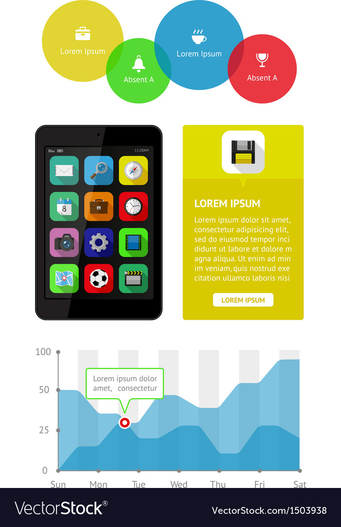 Ui infographics and web elements