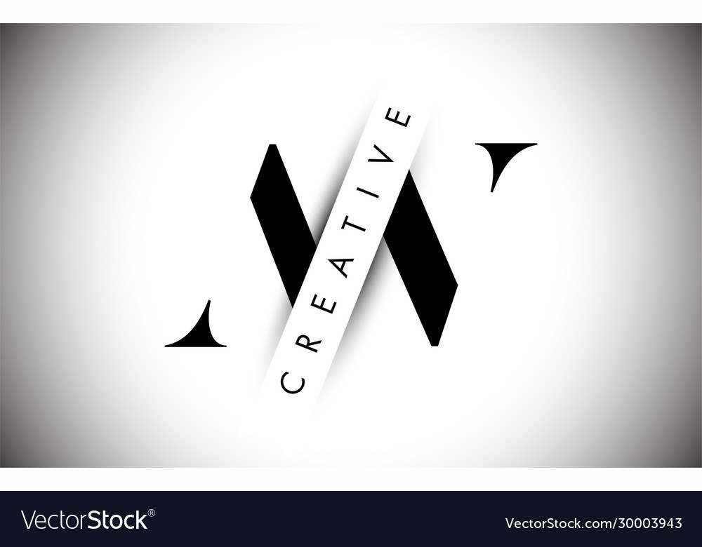 Av a v letter logo with creative shadow cut