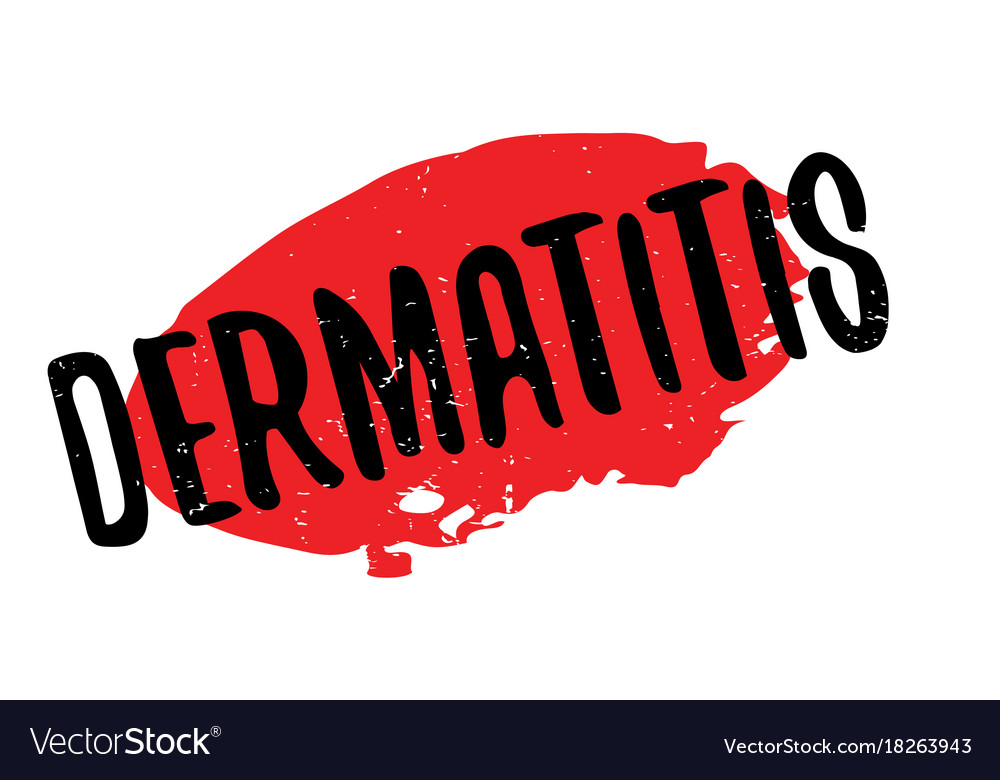 Dermatitis rubber stamp