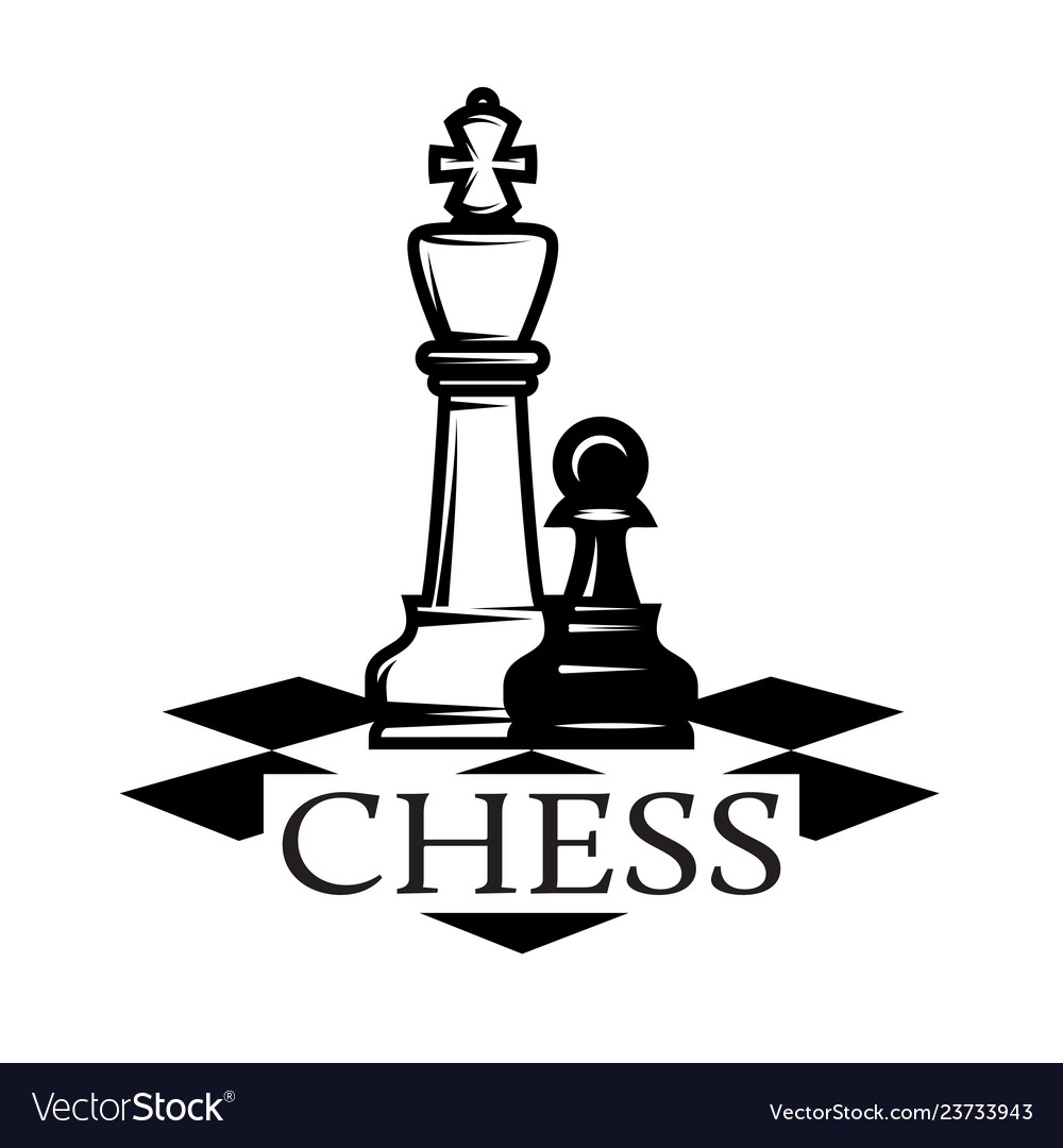 Monochrome pattern on chess theme Royalty Free Vector Image