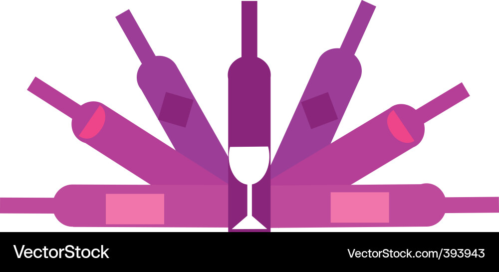 Wine bottles Royalty Free Vector Image - VectorStock