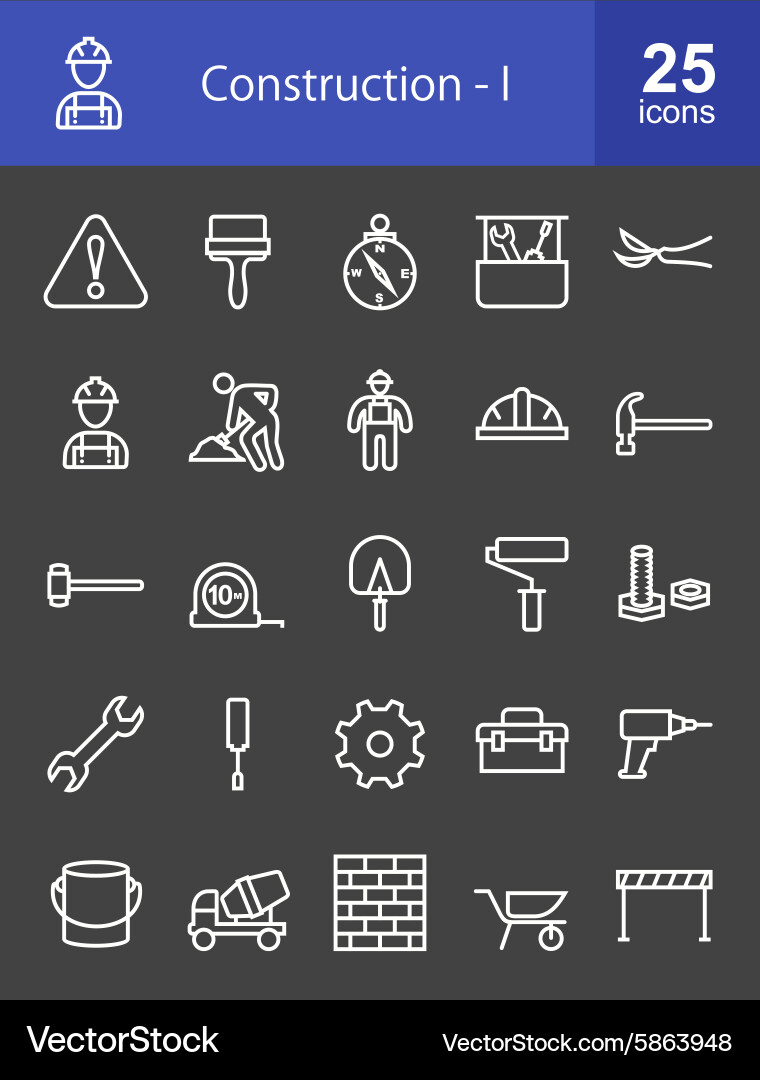 Construction Royalty Free Vector Image - VectorStock