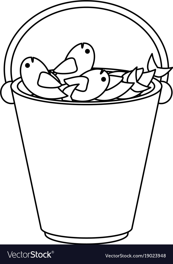 Fishes in bucket