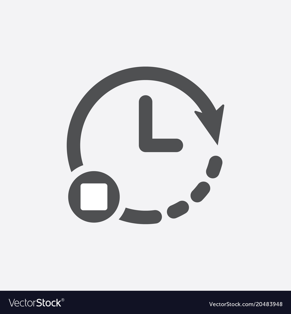 Stop time Royalty Free Vector Image - VectorStock