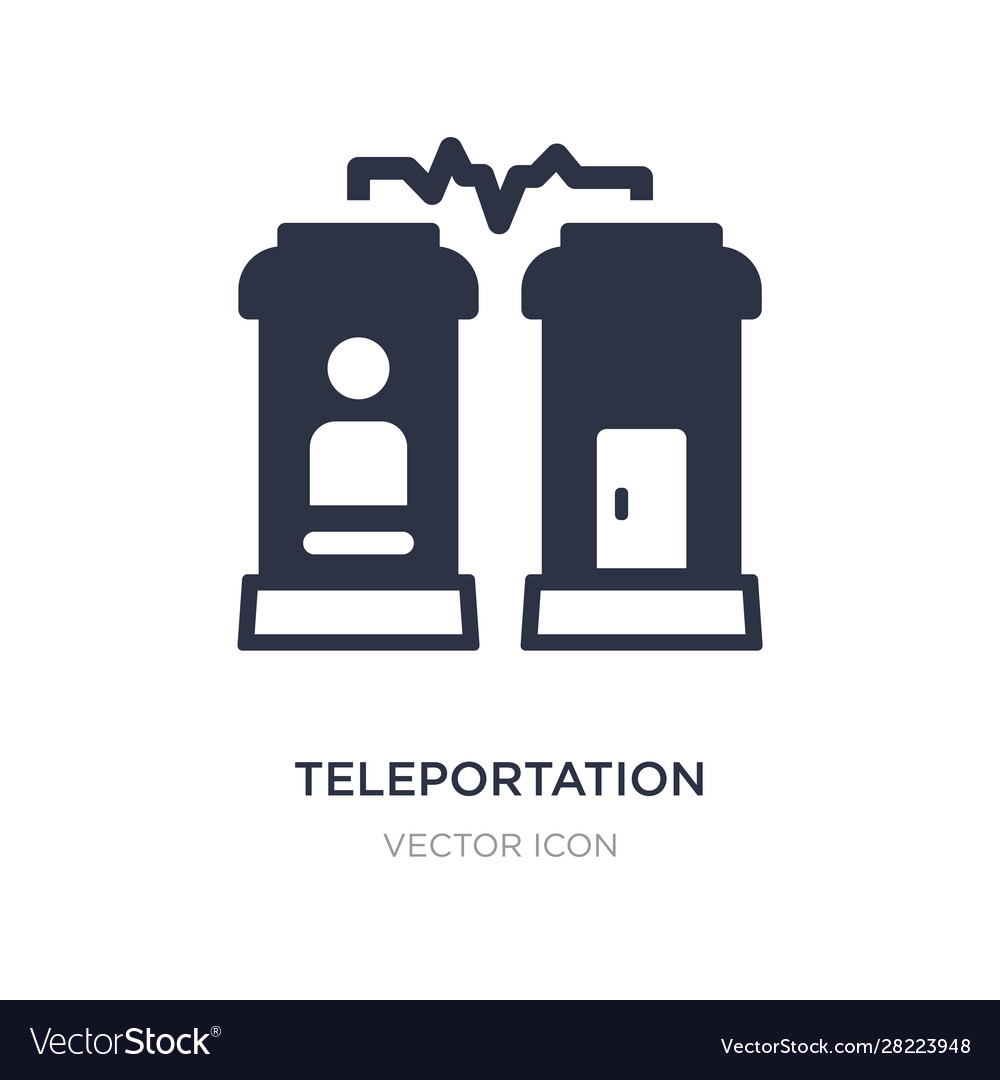 Teleportation icon on white background simple Vector Image