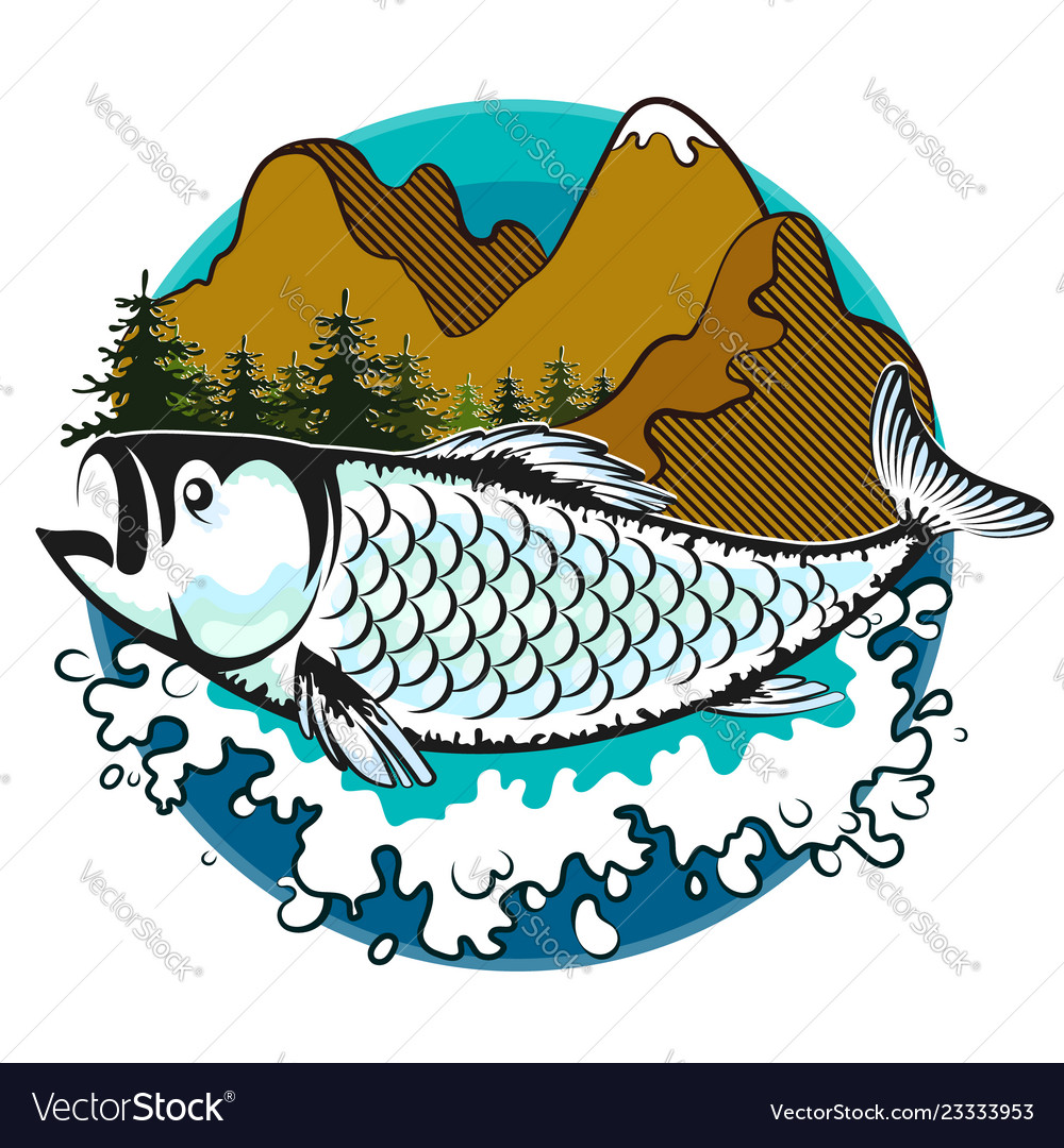 Download Design for fishing Royalty Free Vector Image - VectorStock