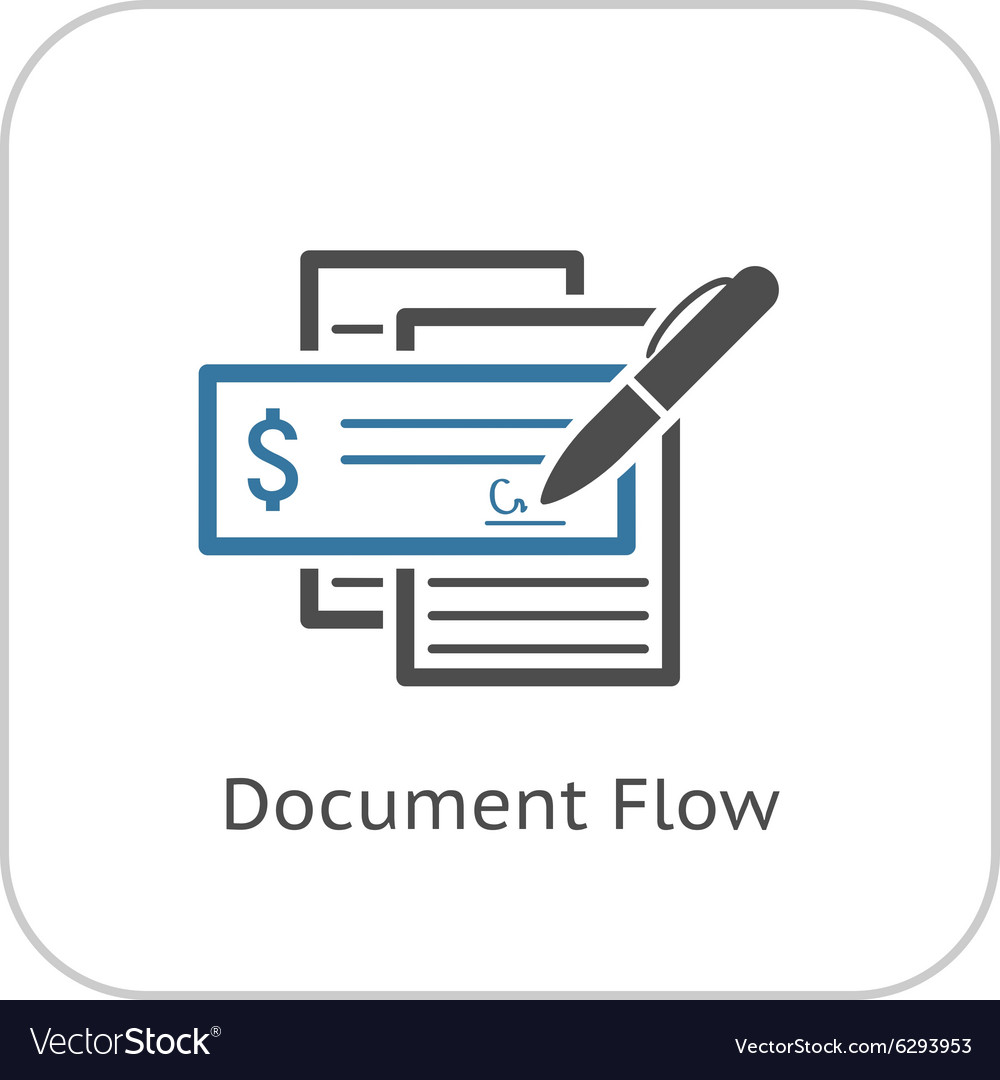 Document flow. Flow icon. logo document flow.