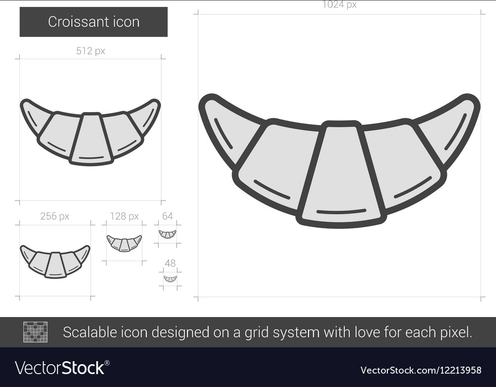 Croissant Liniensymbol