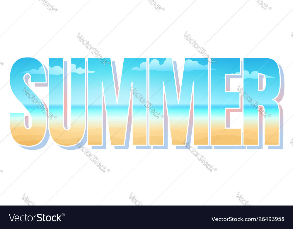 Summer sale time vector image Summer sale time