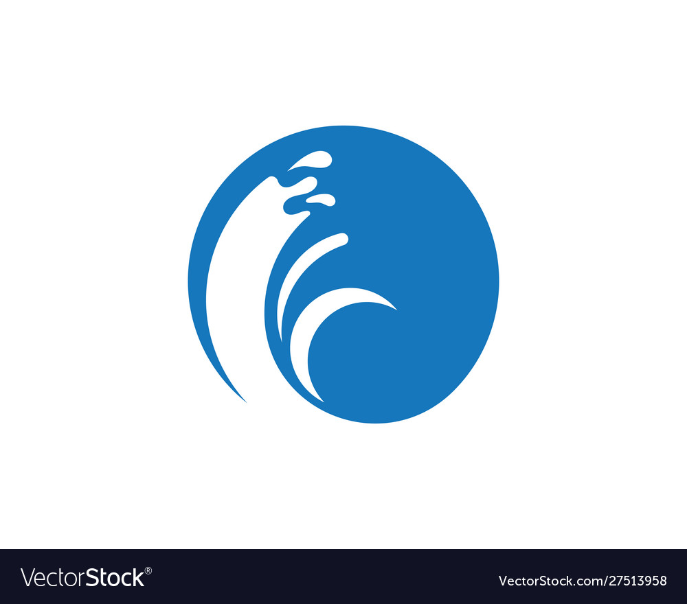 Water wave icon Royalty Free Vector Image - VectorStock