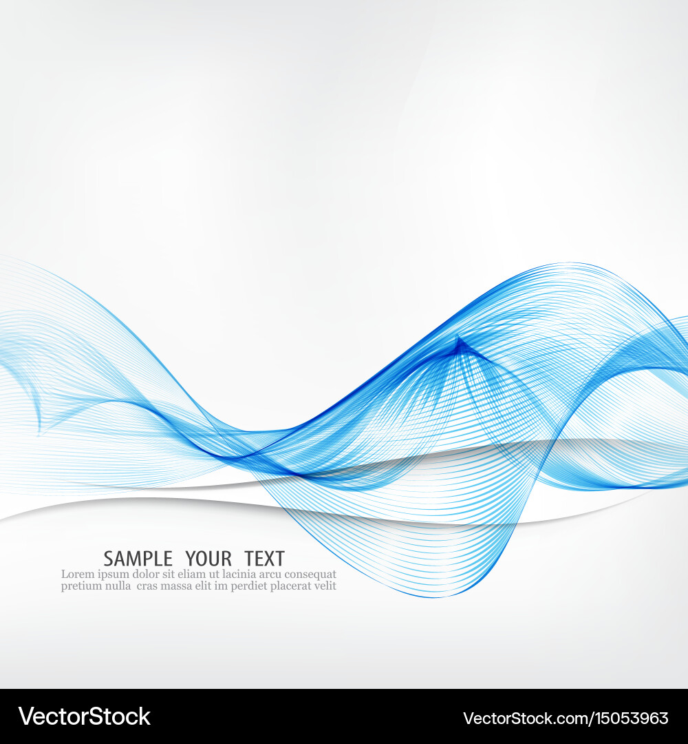 Abstract background blue waved lines Royalty Free Vector