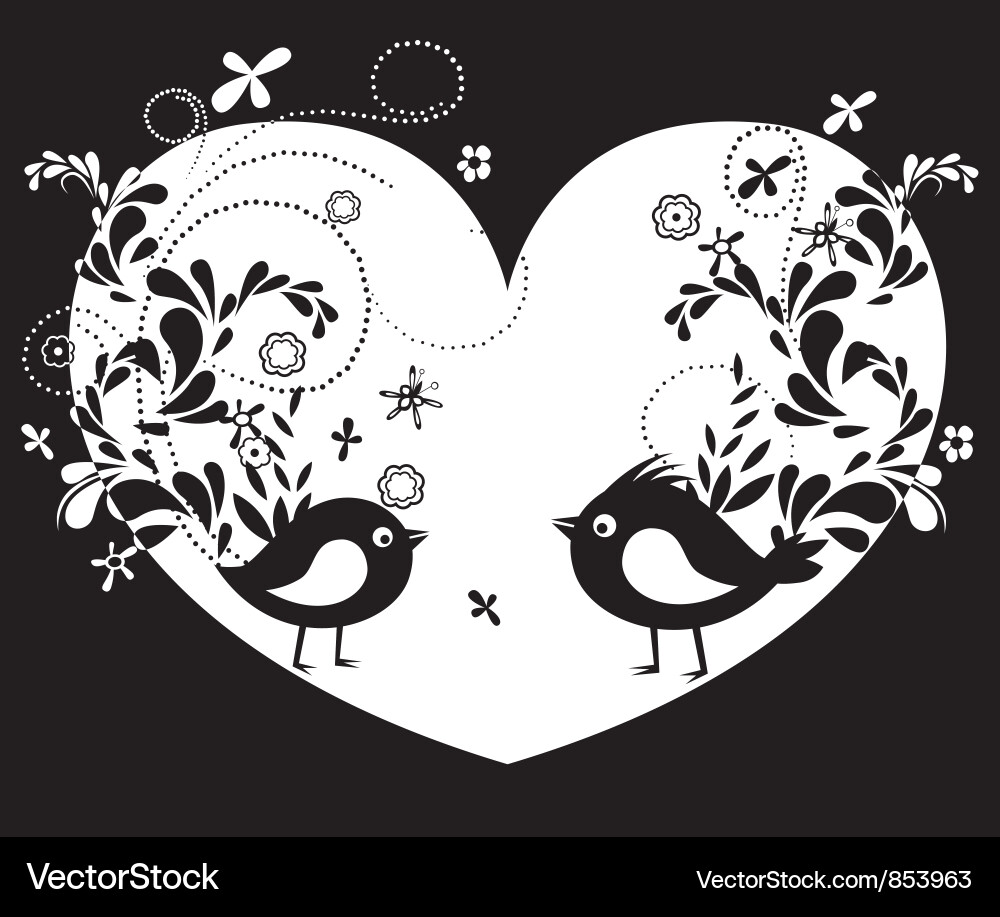 Abstract with birds Royalty Free Vector Image - VectorStock