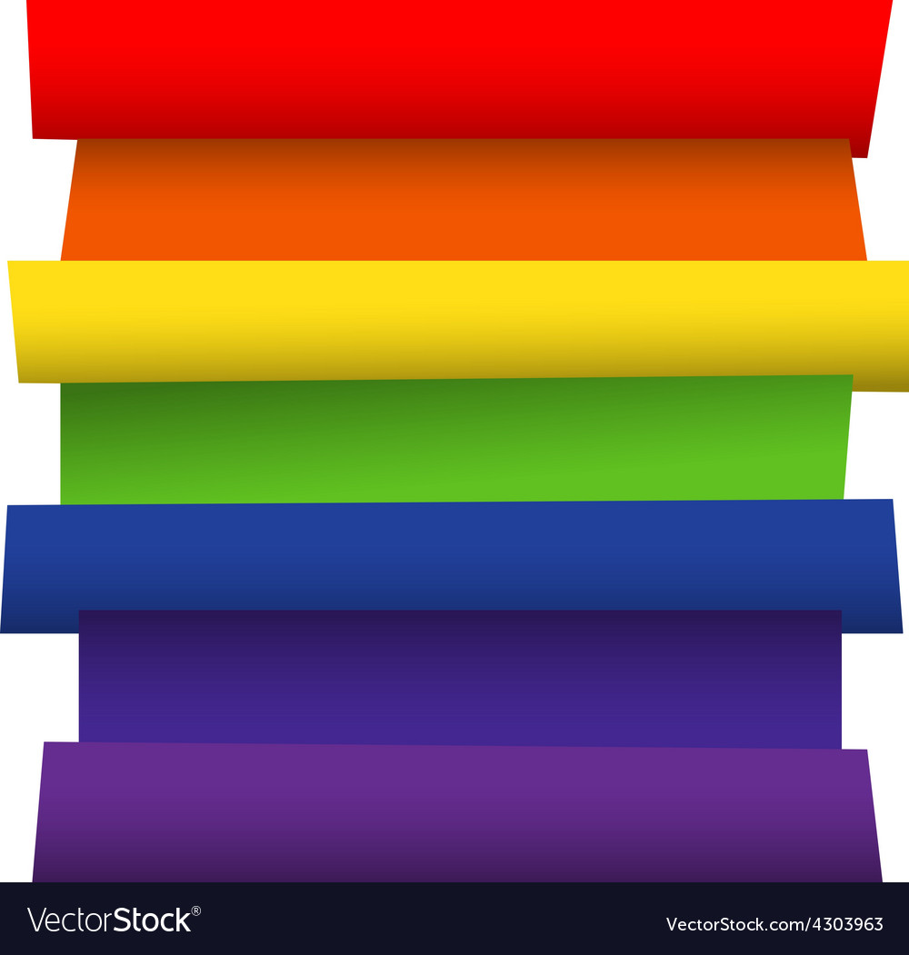 Blank infographics colorful rainbow paper stripe