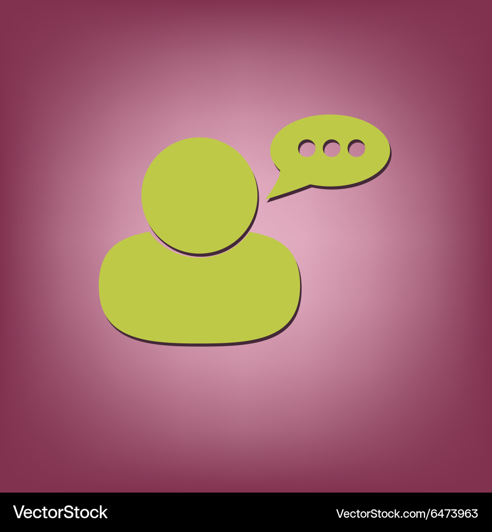 Character avatar dialogue Royalty Free Vector Image