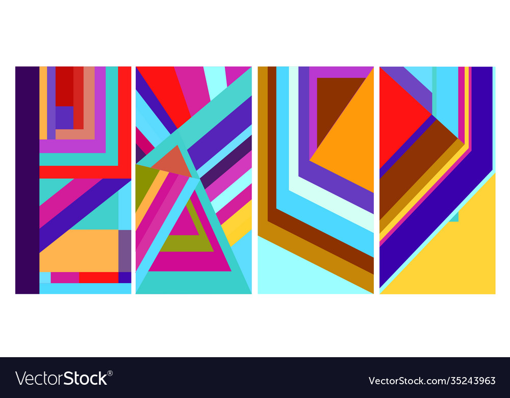 Colorful abstract liquid geometric banner