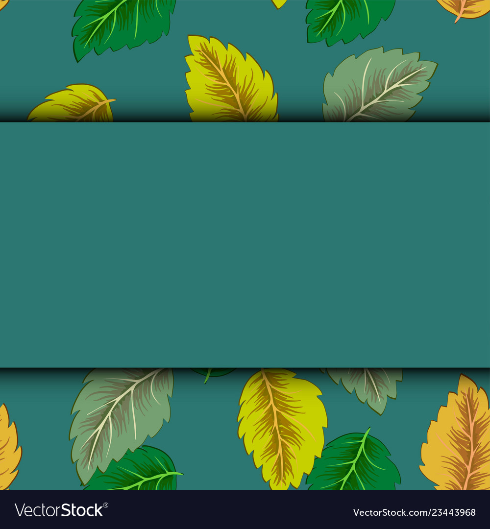 Fresh spring green grass leaves frame template