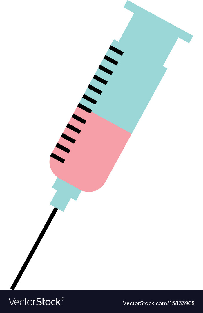 Medical injection isolated icon