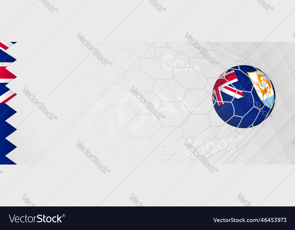 Banner design of a football ball with flag