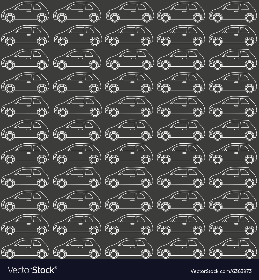 Cars pattern Royalty Free Vector Image - VectorStock