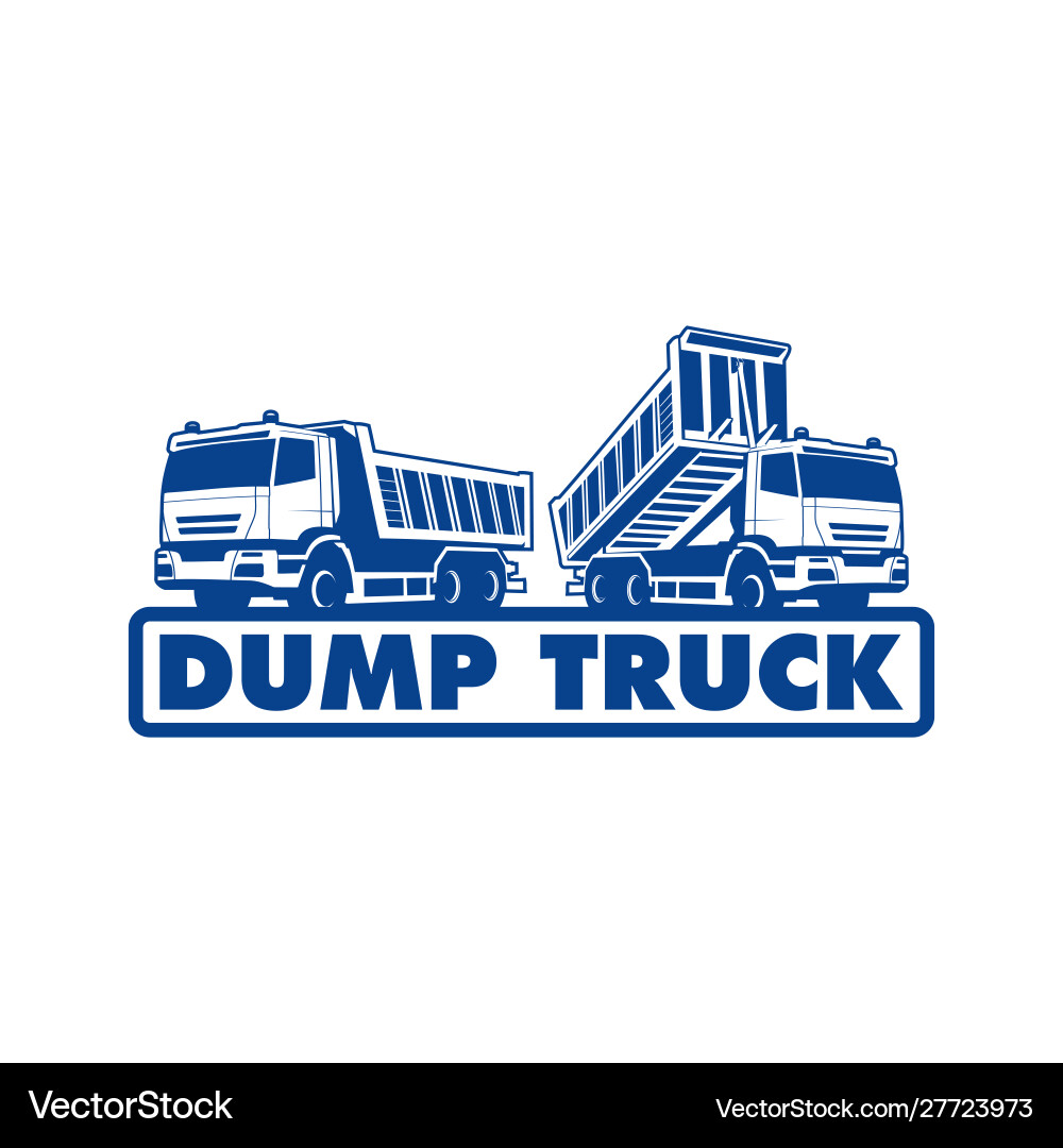 Dump truck Royalty Free Vector Image - VectorStock