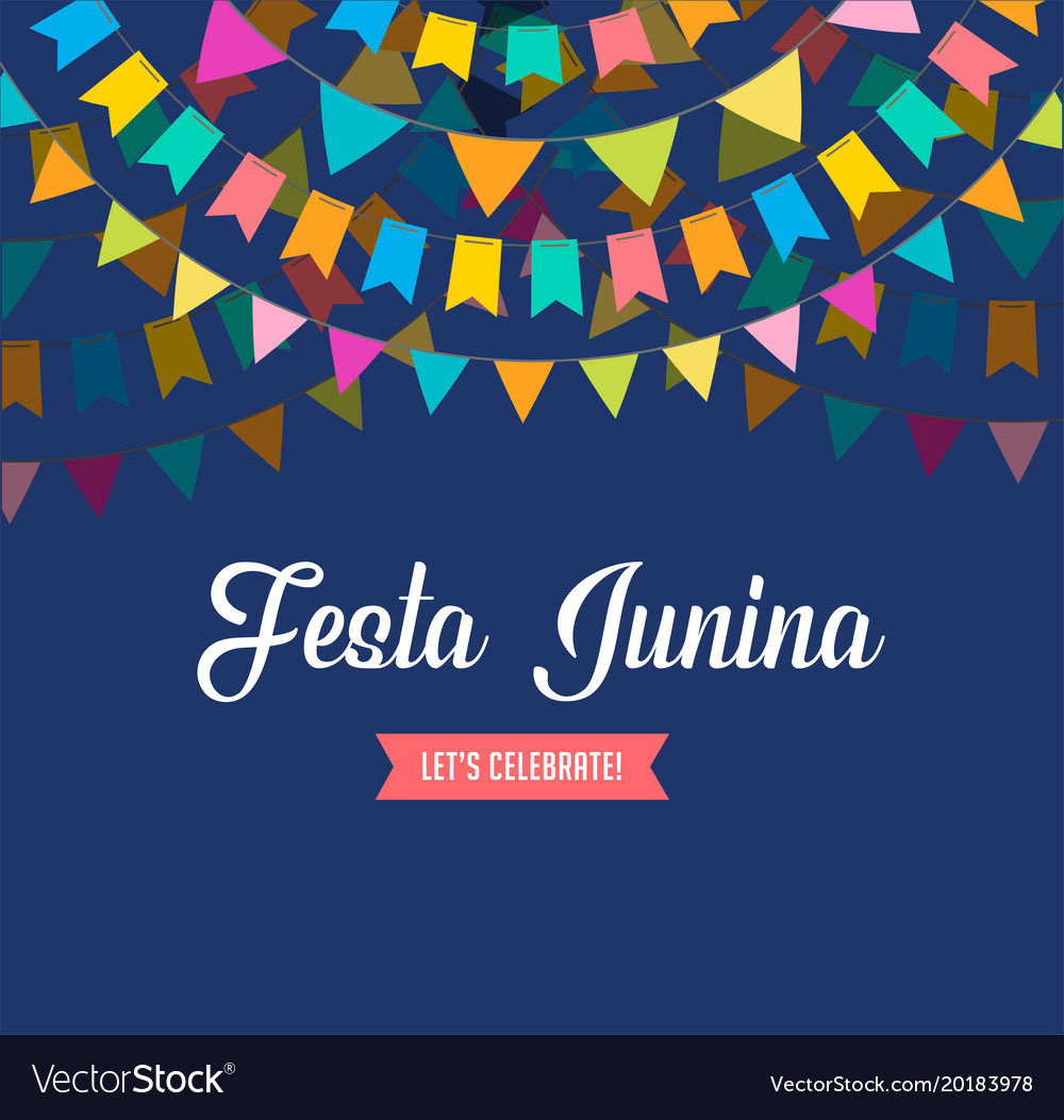 Festa junina background Royalty Free Vector Image