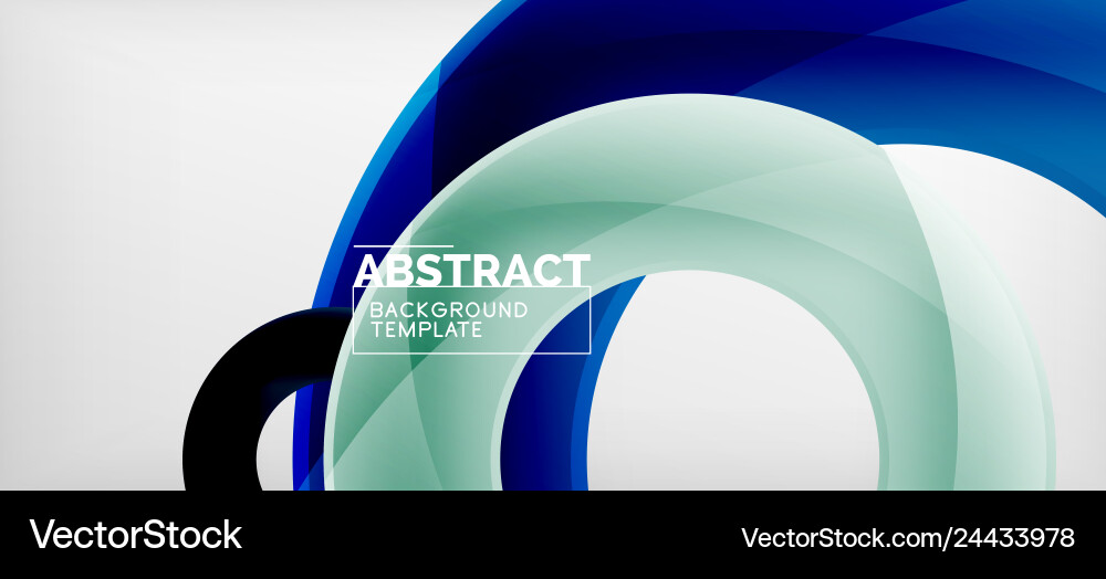 Rings abstract background Royalty Free Vector Image